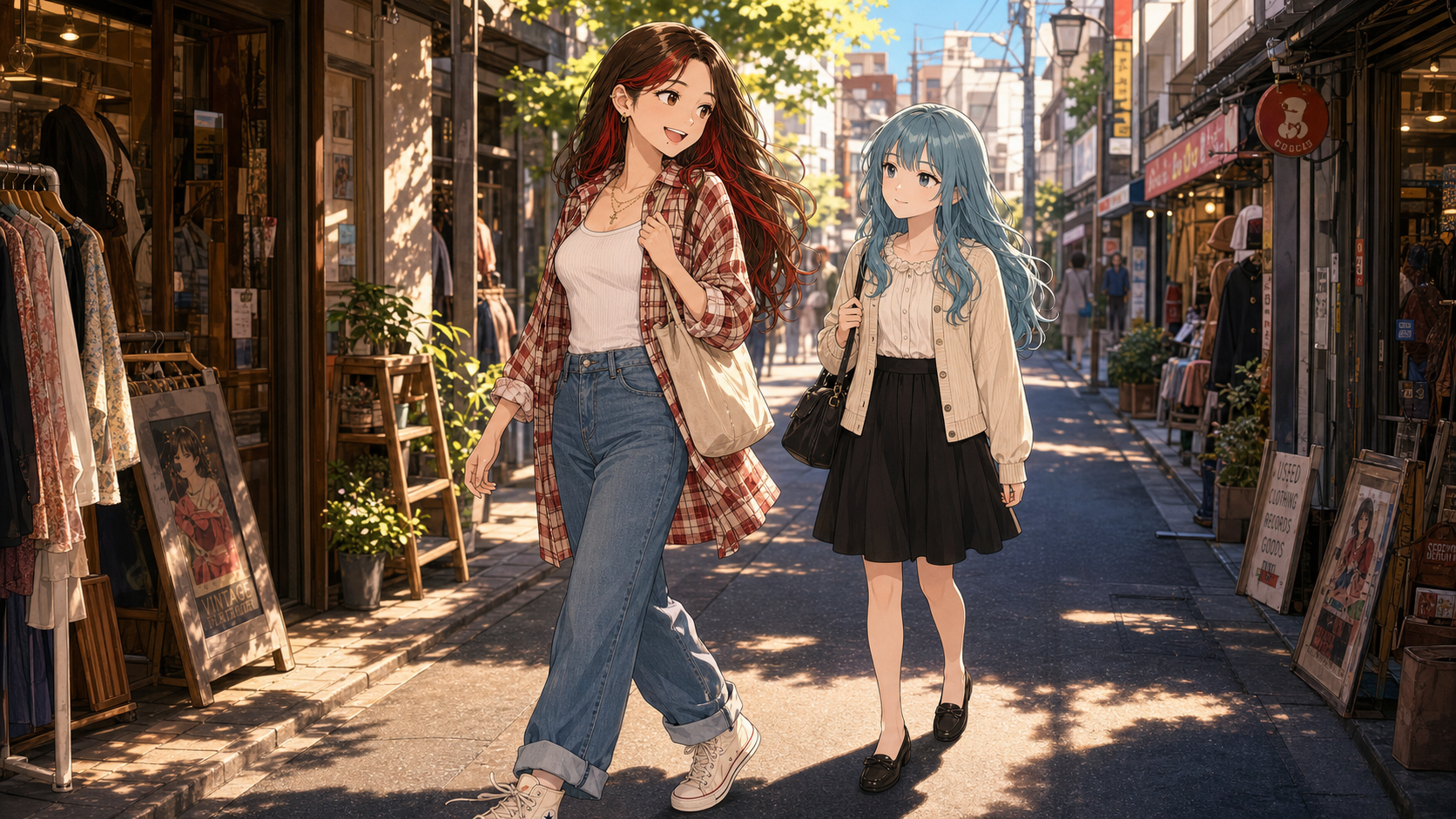 リコとモカ - 初夏の下北沢を歩く